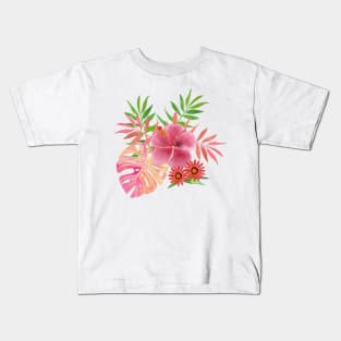 Tropical - Aqua Kids T-Shirt